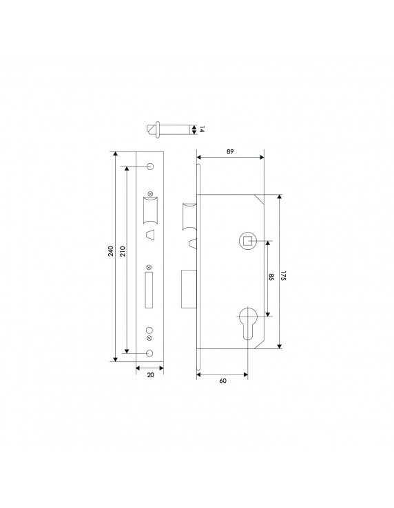 CERRADURA ANTIPANICO AUTOMÁTICA TESA 203MN