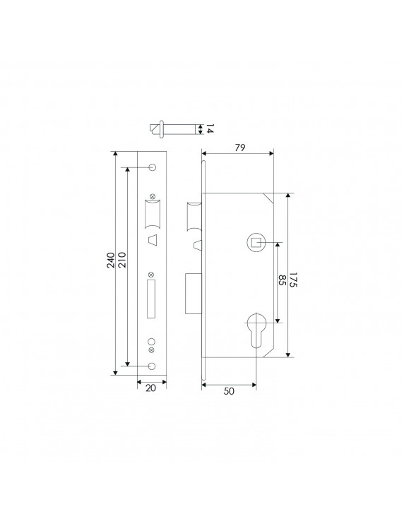 CERRADURA ANTIPANICO TESA 2030F