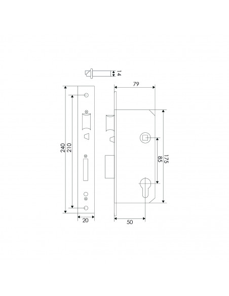CERRADURA ANTIPANICO TESA 2030F