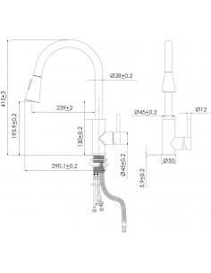 MONOMANDO LAVAPLATO NOZZLE  980099 2