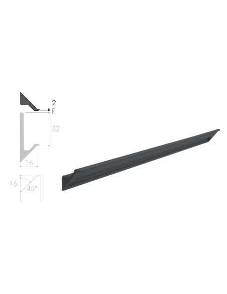 TIRADOR ASA CORRIDA SYMA 2 INGLETE 2.95 MTS