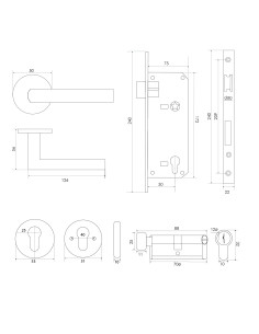 KIT 2809 NEGRO BAÑO 2
