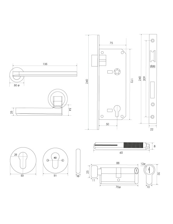 KIT BJ74204 CROMO ST ACCESO