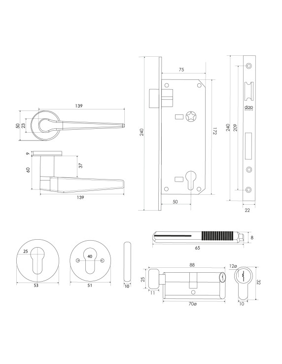 KIT BJ74237 NEGRO BAÑO