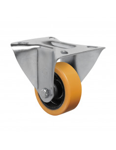 RUEDA FIJA SIN FRENO 300KG/125MM POLIURETANO