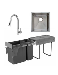 SET COCINA BASURERO+MONOMANDO+LAVAPLATO