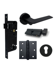 KIT BJ74204 NEGRO BAÑO + BISAGRAS NEGRAS