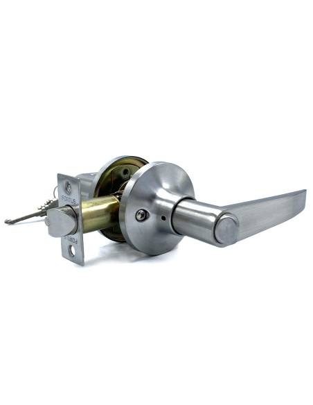 KIT NICKEL SATIN FORTUS DORMITORIO 815 + BISAGRAS INOX