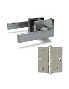 KIT NICKEL SATIN DAP SIMPLE PASO 1803 + BISAGRAS INOX