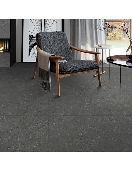 GRES PORCELANICO FRAMMENTI GRAFITO 60X60