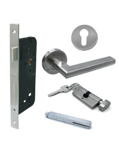 KIT 2809 MACIZA INOX OFICINA / ACCESO / DORMITORIO