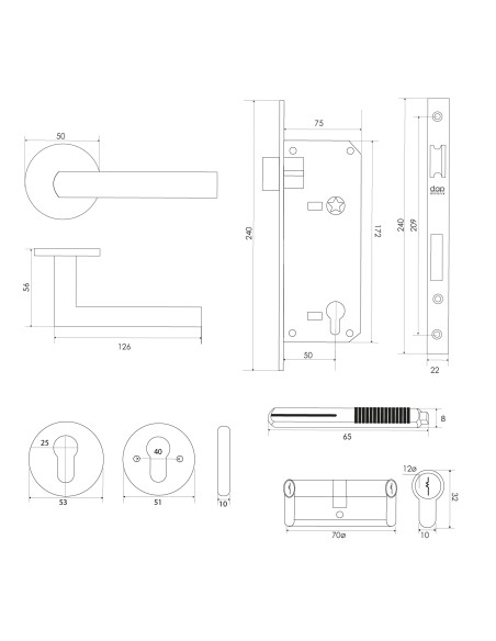 KIT 2809 MACIZA INOX ACCESO