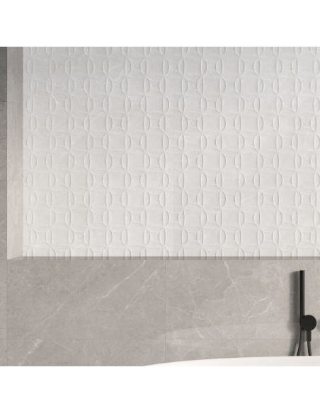CERAMICA MURO BRILLO CAPITOL DOME WHITE RECTIFICADO 30X75