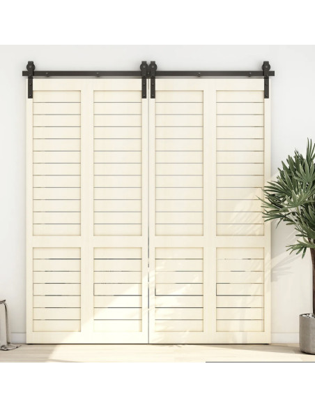 SET PUERTA PLEGABLE (GRANERO) BDH-A30 MADERA NEGRO