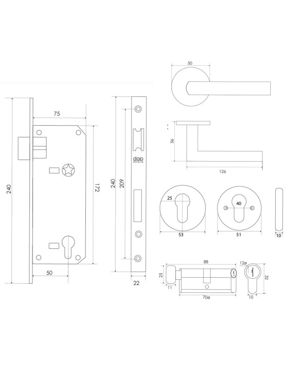 KIT 2809 GRAFITO BAÑO