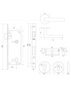 KIT 2816/5085  GRAFITO BAÑO 2