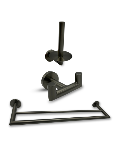 SET DAP BAÑO DOBLE GRAFITO