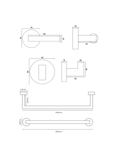 SET DAP BAÑO SIMPLE GRAFITO 2