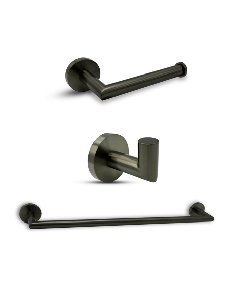 SET DAP BAÑO SIMPLE GRAFITO