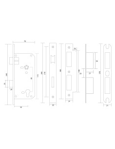 CERRADURA INOX SATIN 5085 MULTIPLE 2