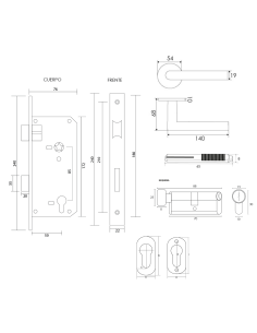 KIT 2816/5085 INOX ACCESO 2