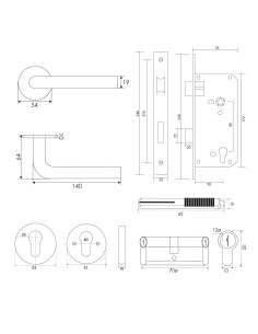 KIT 2815/5085 INOX ACCESO 2