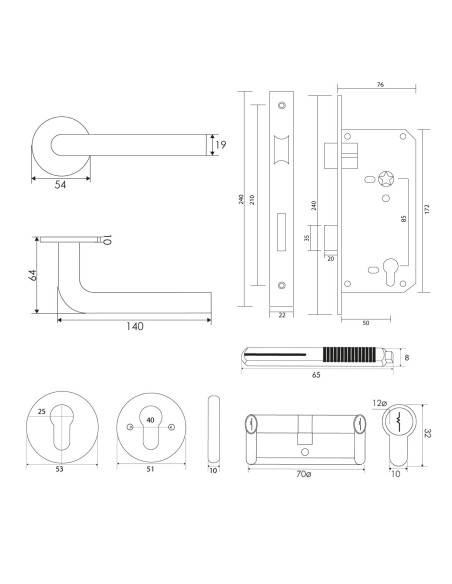 KIT 2815/5085 INOX ACCESO