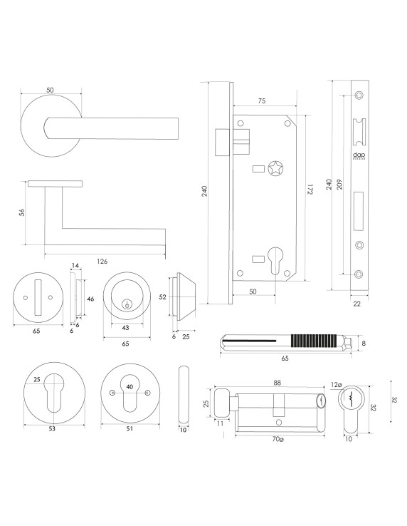 SET SEGURIDAD DAP 2809 MACIZA ACCESO/OFICINA B