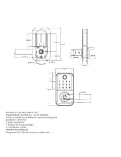 CERRADURA DIGITAL H17B-TB HANDLES 2