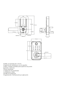CERRADURA DIGITAL H17B-TB HANDLES+INSTALACIÓN 2